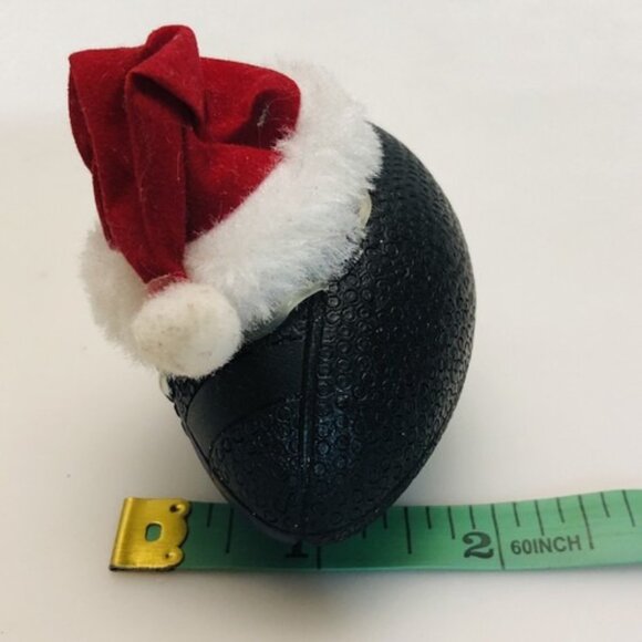 NFL Baltimore Ravens Team Ball Christmas Ornament Santa Hat Football Vintage - Picture 8 of 9